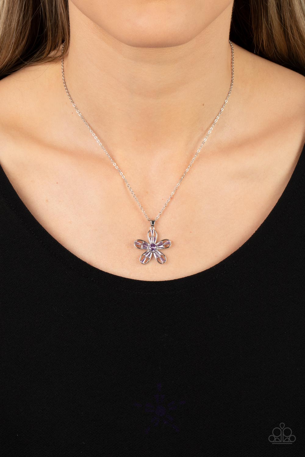 Botanical Ballad - Purple Necklace - Paparazzi Accessories