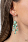 Summer Feeling - Green Earrings - Paparazzi Accessories