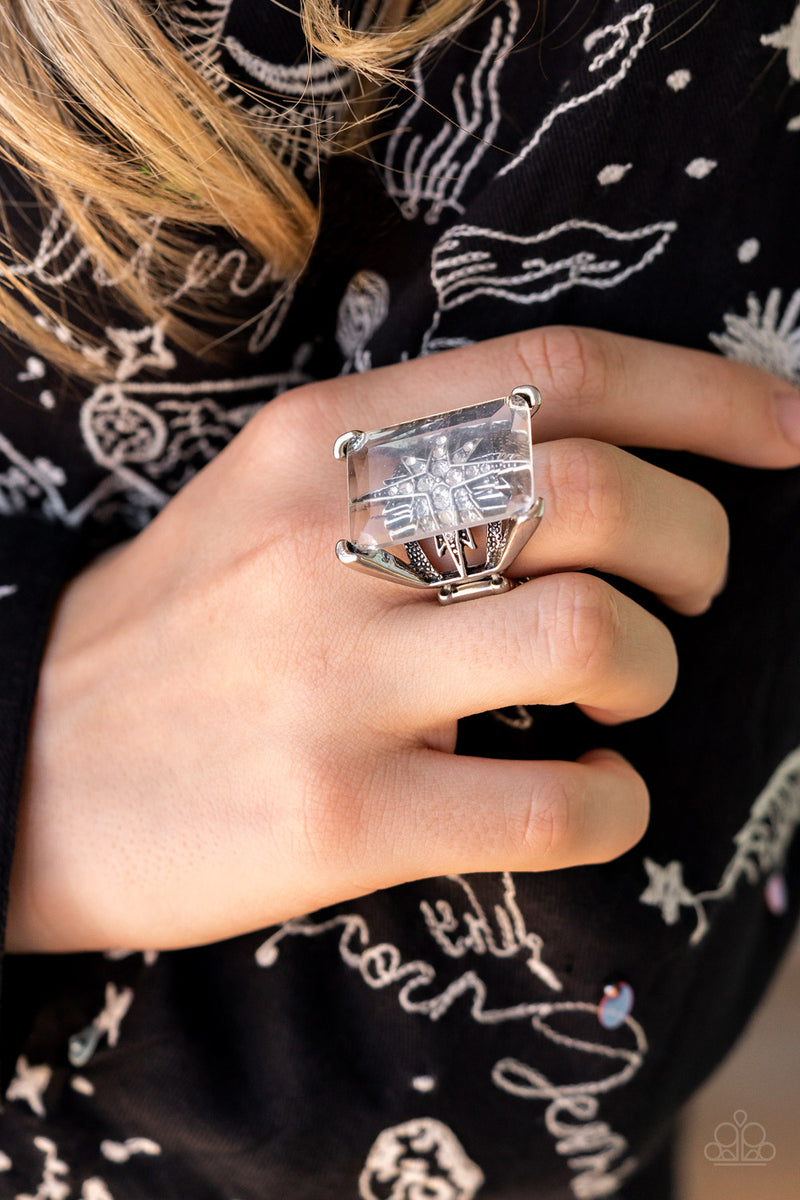 Starry Serenity - White Ring - Paparazzi Accessories