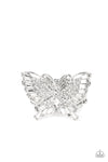 five-dollar-jewelry-fearless-flutter-white-ring-paparazzi-accessories