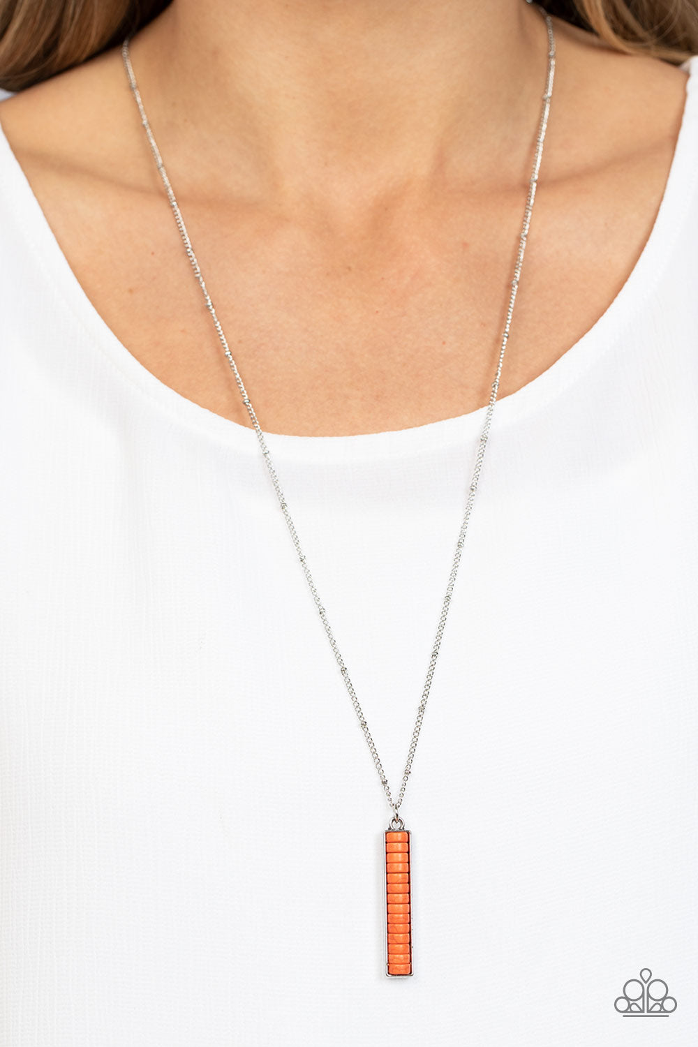 Rural Regeneration - Orange Necklace - Paparazzi Accessories