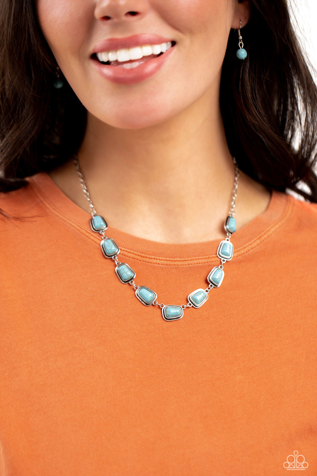 Southern Safari - Blue Necklace - Paparazzi Accessories