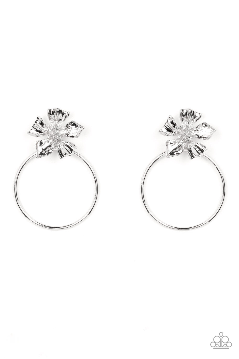 five-dollar-jewelry-buttercup-bliss-silver-post earrings-paparazzi-accessories