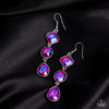 Reflective Rhinestones - Pink Earrings - Paparazzi Accessories