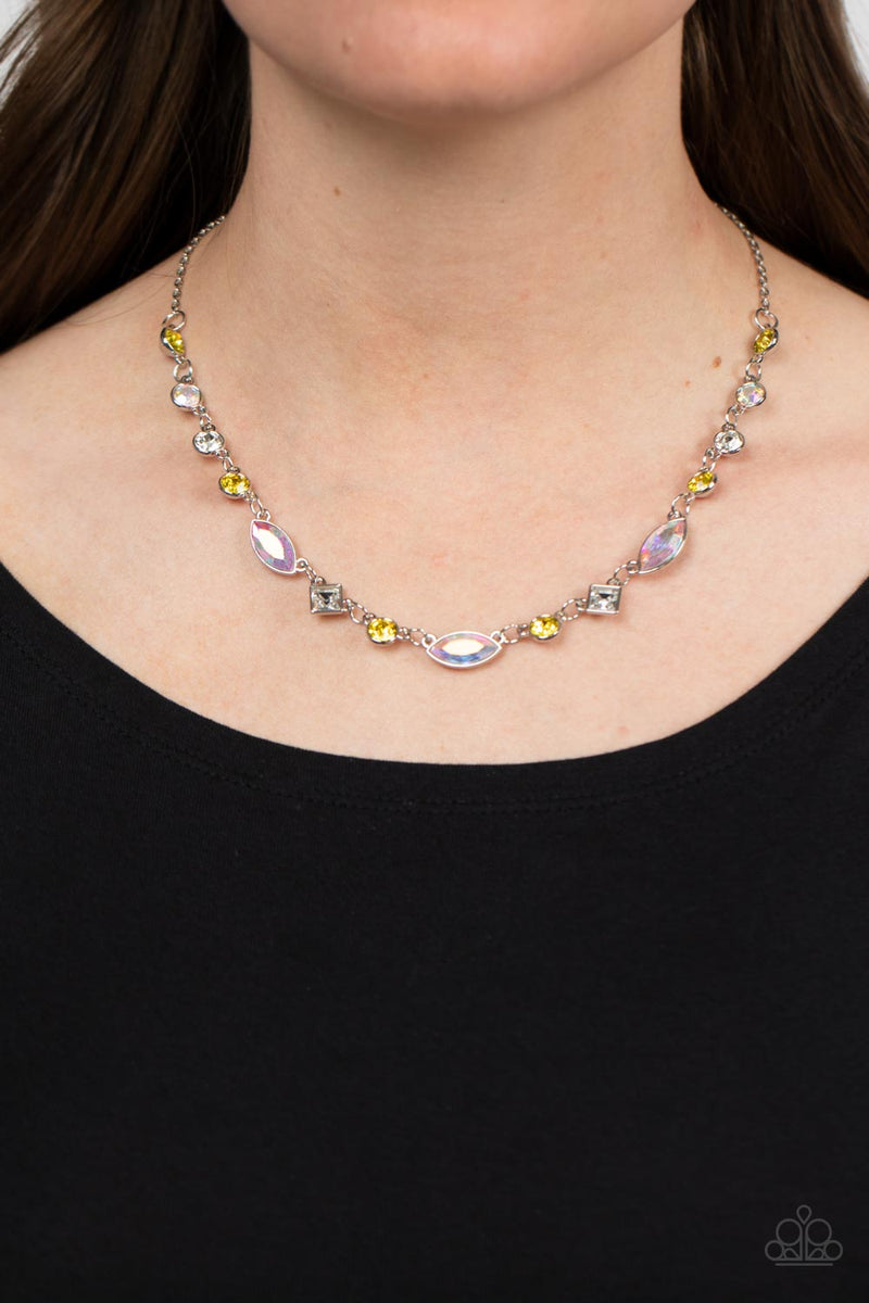 Irresistible HEIR-idescence - Yellow Necklace - Paparazzi Accessories