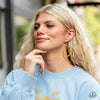 Catch a Breeze - Yellow Earrings - Paparazzi Accessories