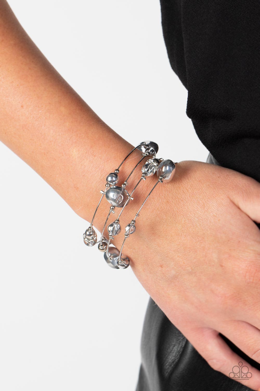 Optical Auras - Silver Bracelet - Paparazzi Accessories