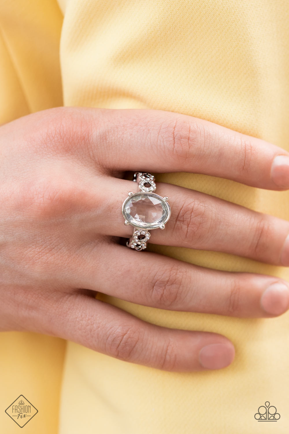Devoted to Dazzle - White Ring - Paparazzi Accessories