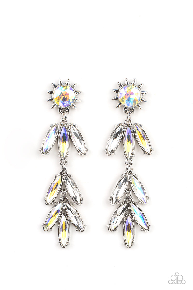 five-dollar-jewelry-space-age-sparkle-yellow-post earrings-paparazzi-accessories