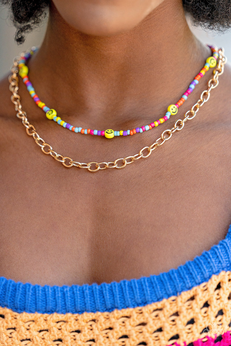 Happy Looks Good on You - Multi Necklace - Paparazzi Accessories