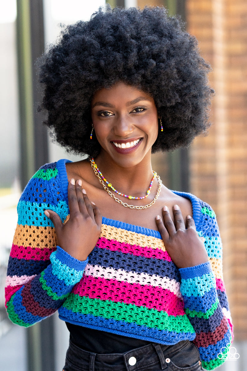 Happy Looks Good on You - Multi Necklace - Paparazzi Accessories