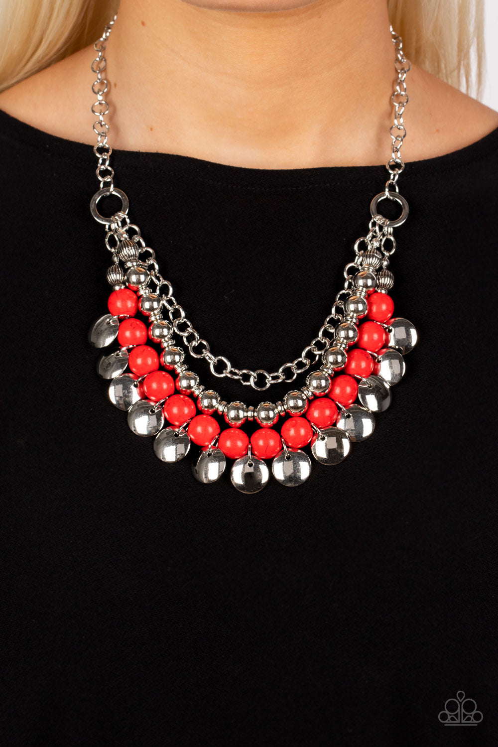 Leave Her Wild - Red Necklace - Paparazzi Accessories