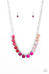 five-dollar-jewelry-rainbow-resplendence-pink-necklace-paparazzi-accessories