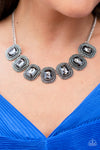 Iced Iron - Silver Necklace - Paparazzi Accessories