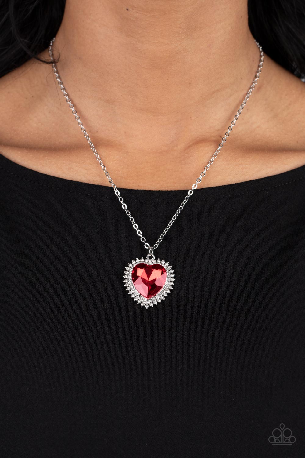 Sweethearts Stroll - Red Necklace - Paparazzi Accessories