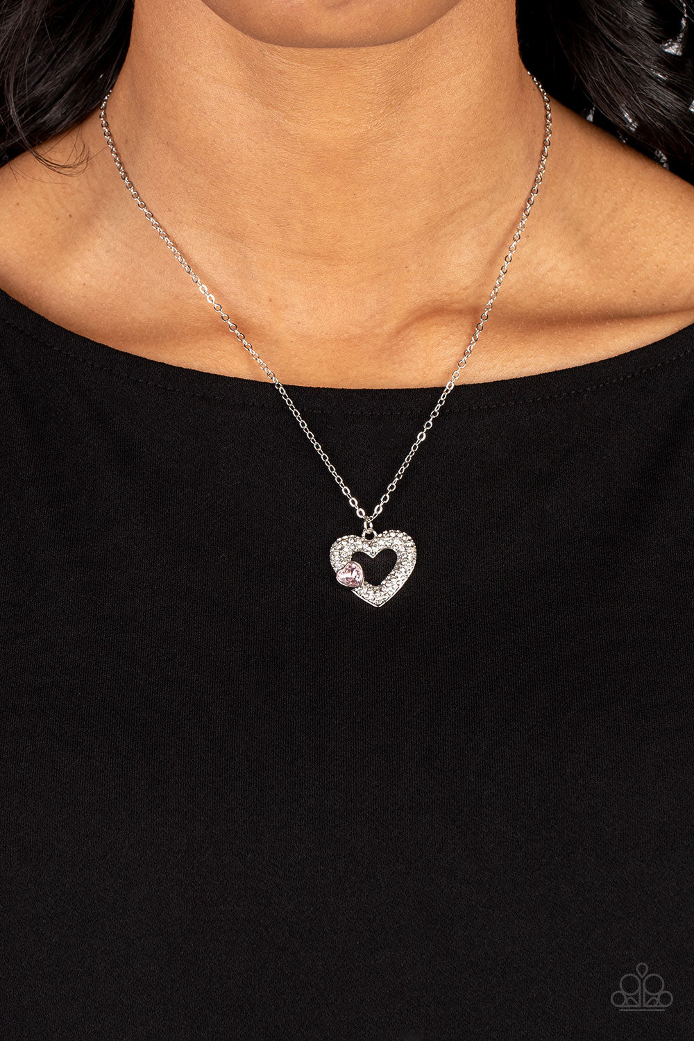 Bedazzled Bliss - Pink Necklace - Paparazzi Accessories