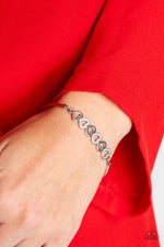 Attentive Admirer - White Bracelet - Paparazzi Accessories