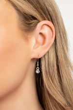 Sparkly Suitor - White Necklace - Paparazzi Accessories