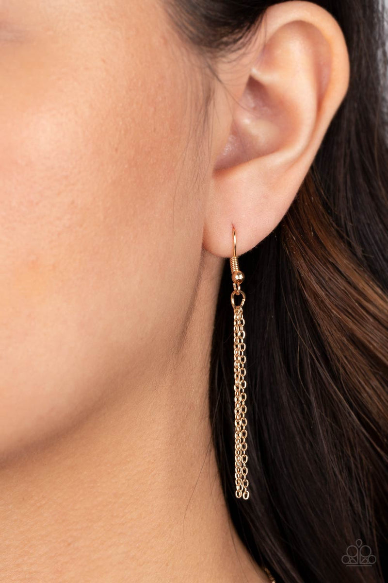 Hugs and Kisses - Gold Necklace - Paparazzi Accessories