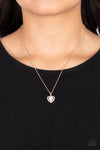Effulgently Engaged - Rose Gold Necklace - Paparazzi Accessories