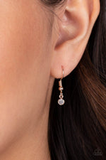 Effulgently Engaged - Rose Gold Necklace - Paparazzi Accessories
