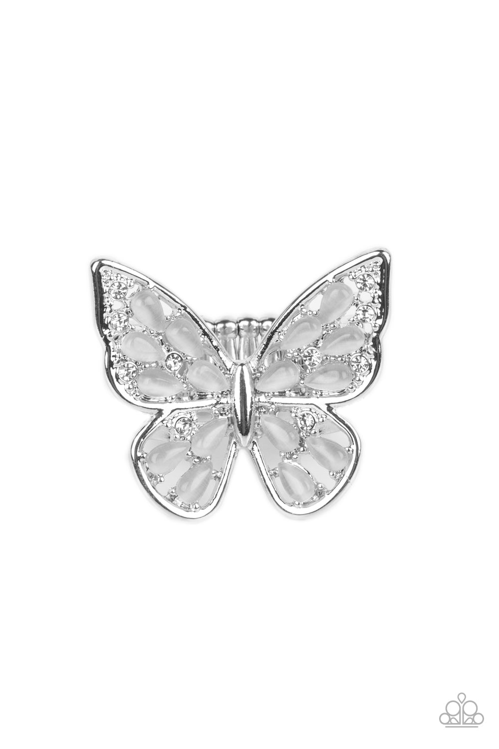 five-dollar-jewelry-flying-fashionista-white-ring-paparazzi-accessories
