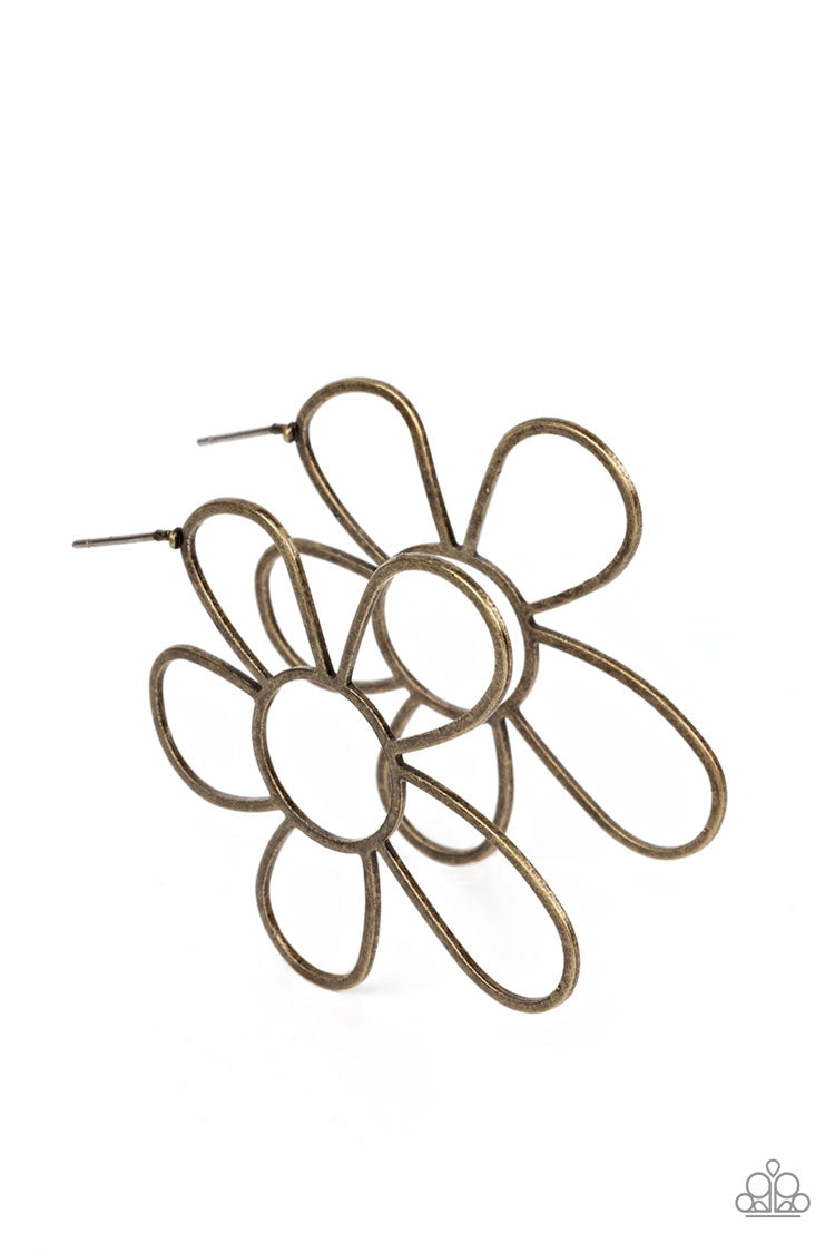 five-dollar-jewelry-rustic-rarity-brass-post earrings-paparazzi-accessories