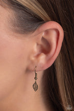 LEAF a Light On - Brass Necklace - Paparazzi Accessories