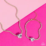 Flirty Fiancé - Gold Necklace - Paparazzi Accessories