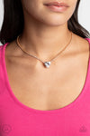Flirty Fiancé - Gold Necklace - Paparazzi Accessories