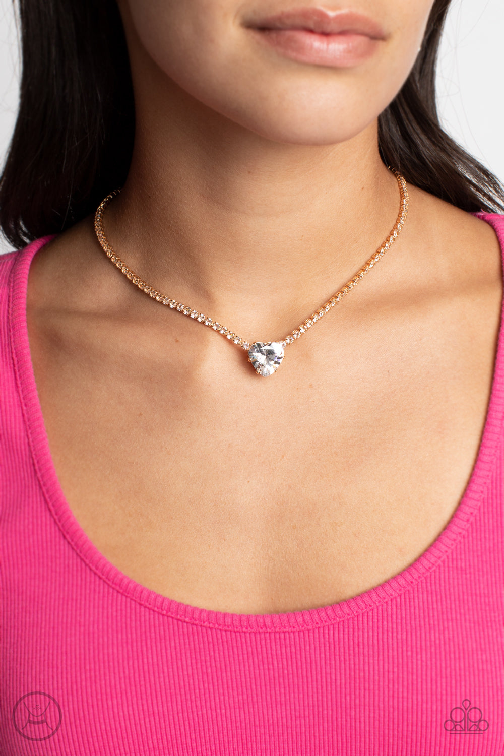 Flirty Fiancé - Gold Necklace - Paparazzi Accessories