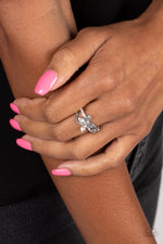 Fetching Flutter - White Ring - Paparazzi Accessories