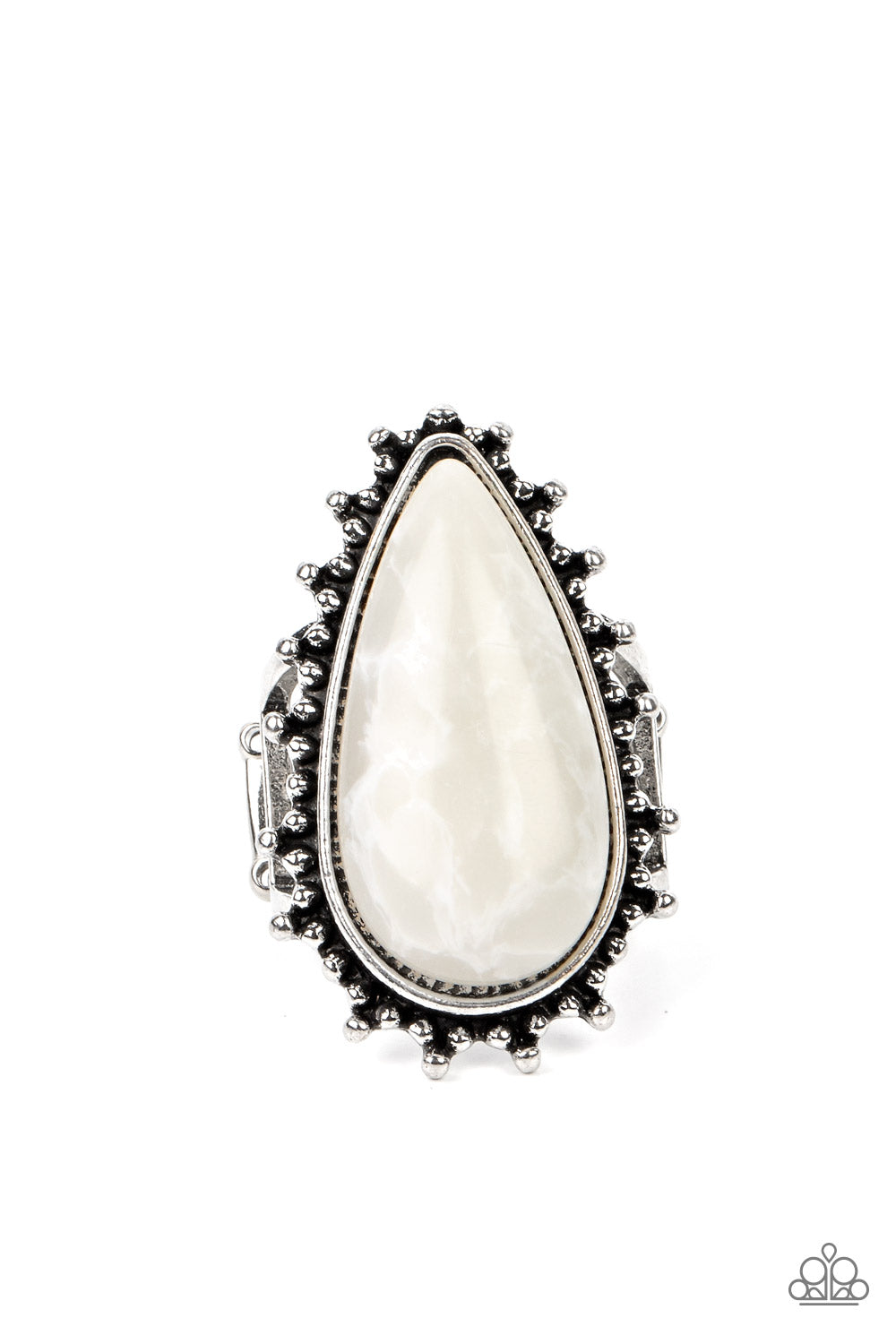 five-dollar-jewelry-down-to-earth-essence-white-paparazzi-accessories