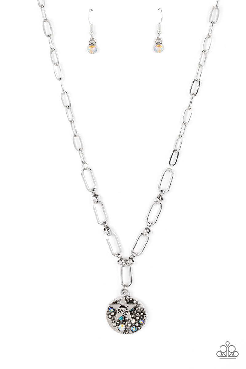 five-dollar-jewelry-stardust-saucer-blue-necklace-paparazzi-accessories