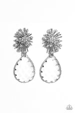 five-dollar-jewelry-stellar-shooting-star-white-post earrings-paparazzi-accessories
