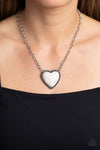 Authentic Admirer - White Necklace - Paparazzi Accessories