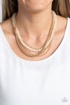 Boardwalk Babe - Gold Necklace - Paparazzi Accessories