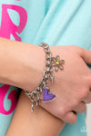 Turn Up the Charm - Purple Bracelet - Paparazzi Accessories