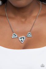 State of the HEART - Blue Necklace - Paparazzi Accessories