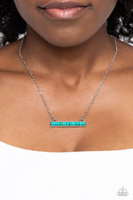 Barred Bohemian - Blue Necklace - Paparazzi Accessories