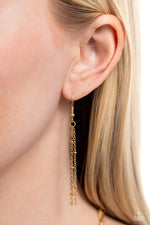Studded Shimmer - Gold Necklace - Paparazzi Accessories