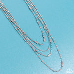 Studded Shimmer - Silver Necklace - Paparazzi Accessories