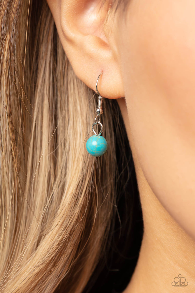 Saharan Scope - Blue Necklace - Paparazzi Accessories