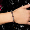 Intertwined Illusion - Pink Bracelet - Paparazzi Accessories