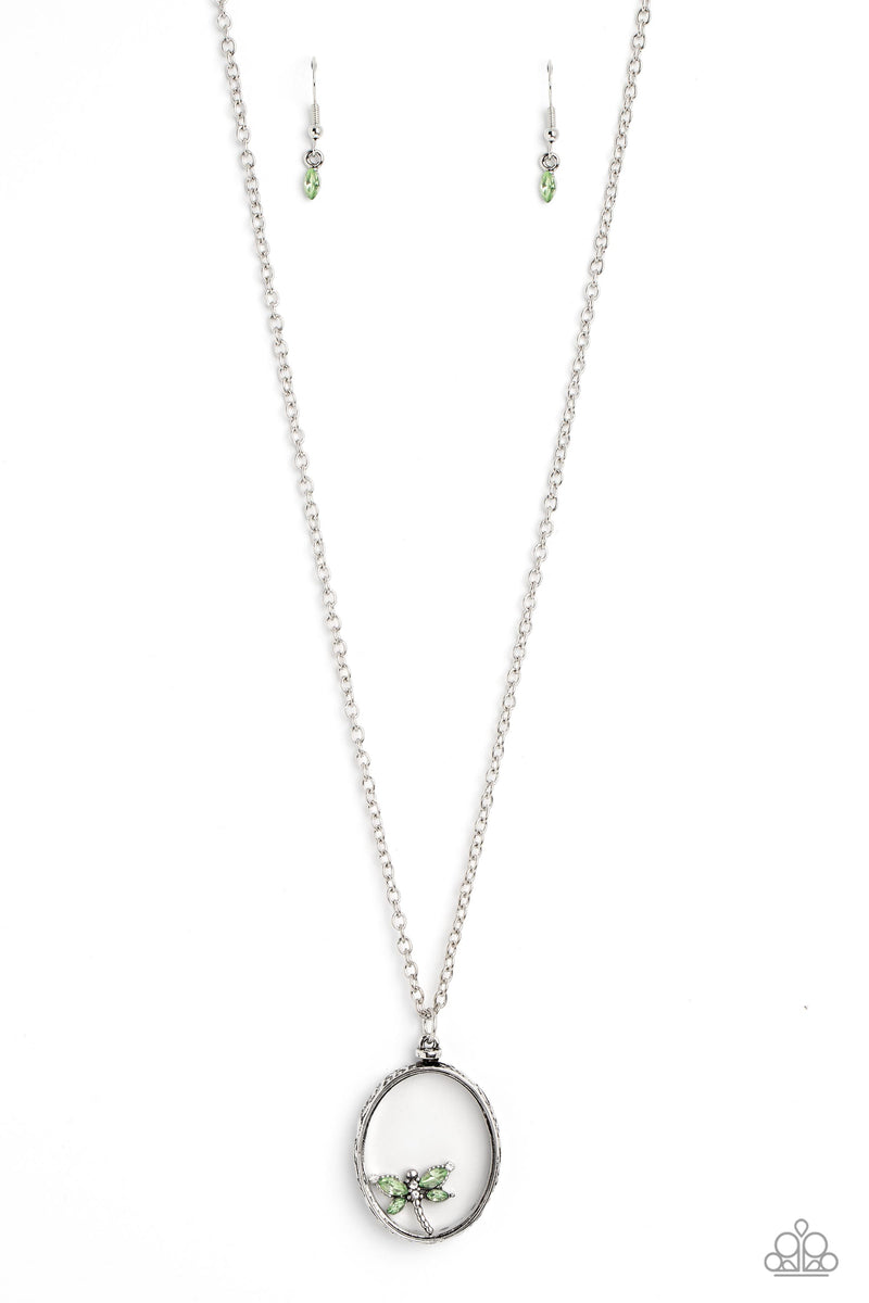 five-dollar-jewelry-dynamic-dragonfly-green-necklace-paparazzi-accessories