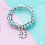 Off the WRAP - Blue Bracelet - Paparazzi Accessories