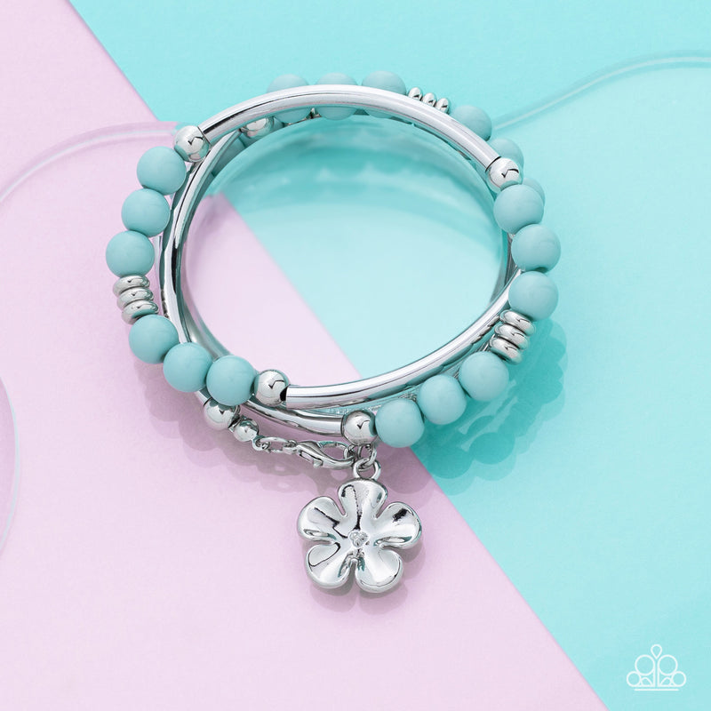 Off the WRAP - Blue Bracelet - Paparazzi Accessories