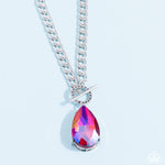 Edgy Exaggeration - Pink Necklace - Paparazzi Accessories