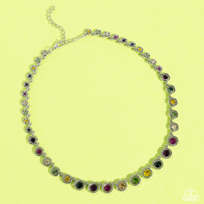 Kaleidoscope Charm - Multi Necklace - Paparazzi Accessories