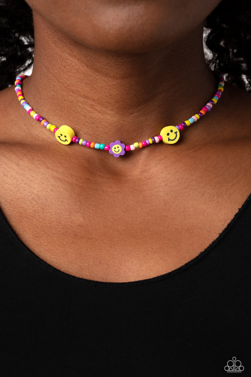 Flower Power Pageant - Purple Necklace - Paparazzi Accessories
